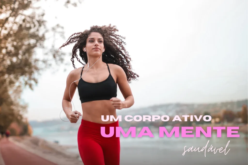 Mulher jovem praticando corrida ao ar livre.