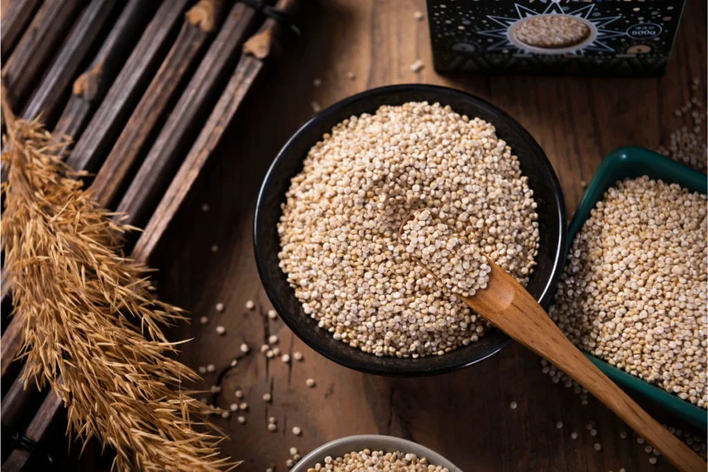 Quinoa é uma excelente fonte de proteínas.