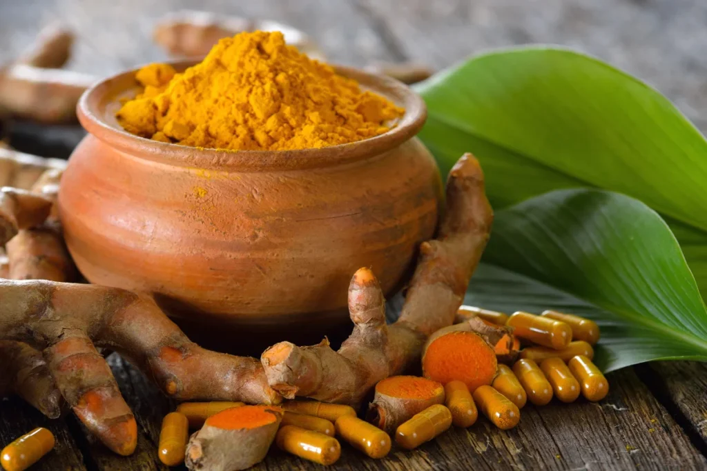 A cúrcuma é um alimento rico em antioxidantes.